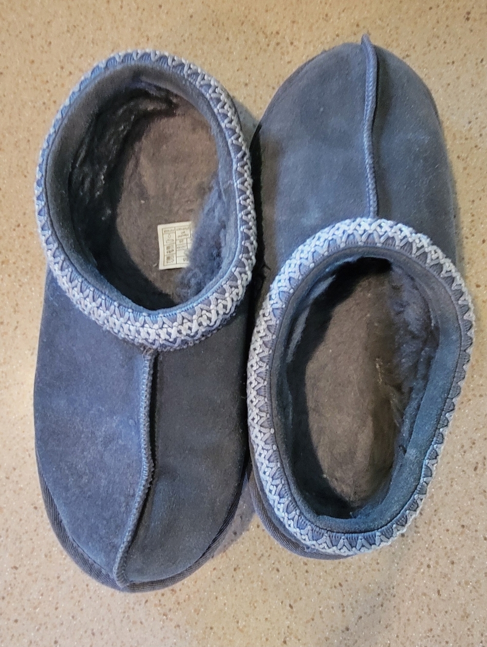 Ugg Dark Grey Suede Slip-On Shoes